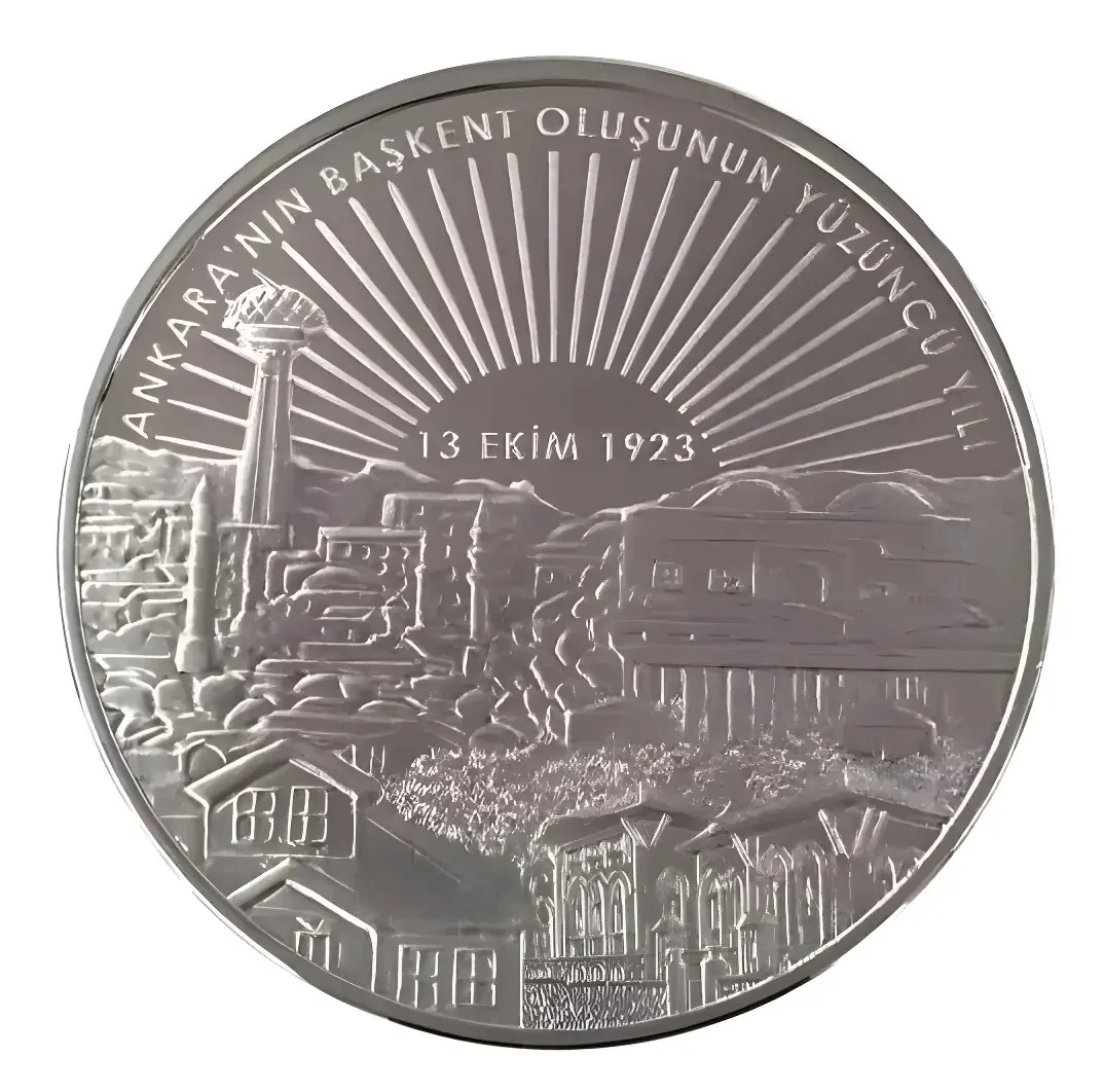 Ankara'nın Başkent Oluşunun 100. Yılı Gümüş Hatıra Parası