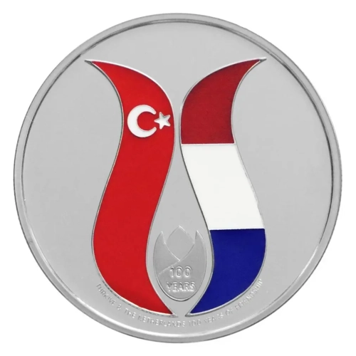 Hollanda İle Dostluk Antlaşması'nın 100. Yılı Gümüş Hatıra Parası