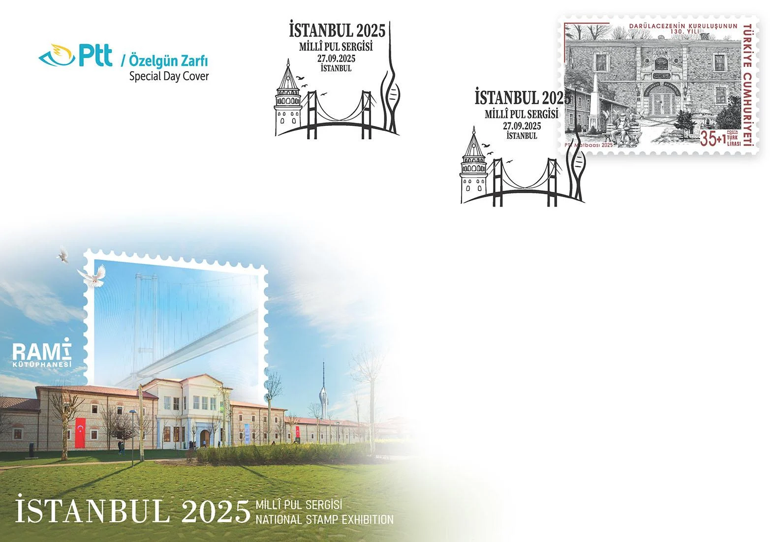 İSTANBUL 2025 MİLLİ PUL SERGİSİ Özel Gün Zarfı